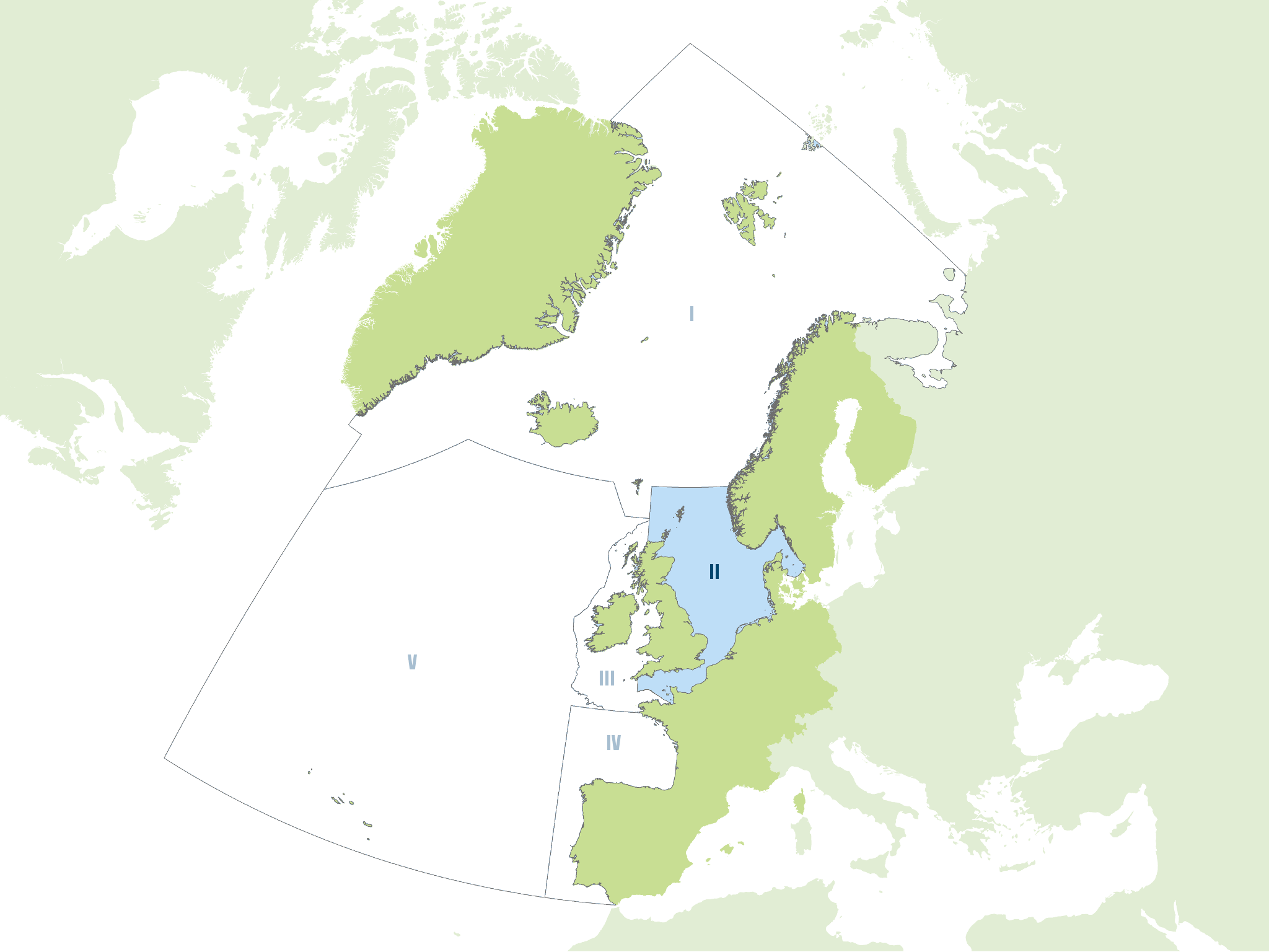 Region II: Greater North Sea